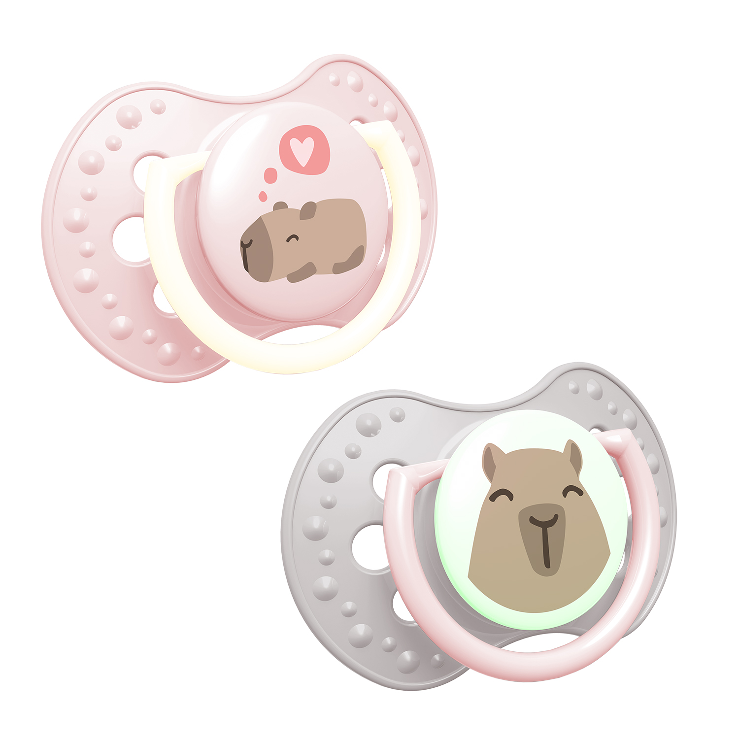 סט מוצצי לאבי מהדורת קפיבארה 6-18 בנות – תמונה 2